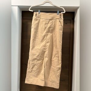 Anthropologie Khaki Maxi Skirt